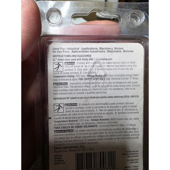 Buchanan AW2120-2 Spade Terminals #22 20 18 stud 22-18 AWG Wire Qnt 103 - Picture 9 of 13